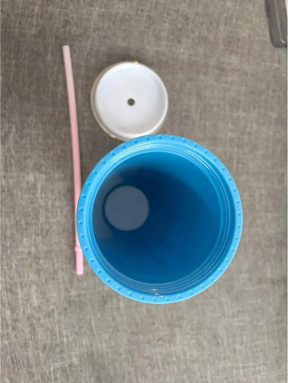 Lilly Pulitzer Tumbler In Cumulus Blue Chick Magnet Double Wall Gold Lid Straw